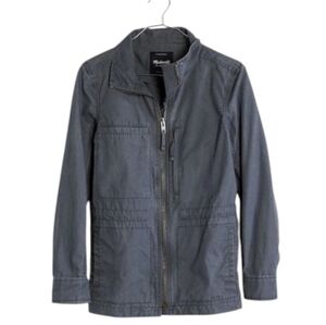 Madewell‎ Fleet Jacket Utility Layers Womens M Barn Chore Workwear Blue Cotton